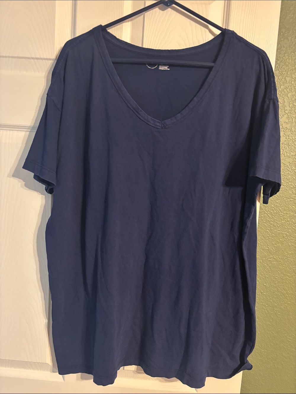 aerie Navy V-Neck Short Sleeve Tee